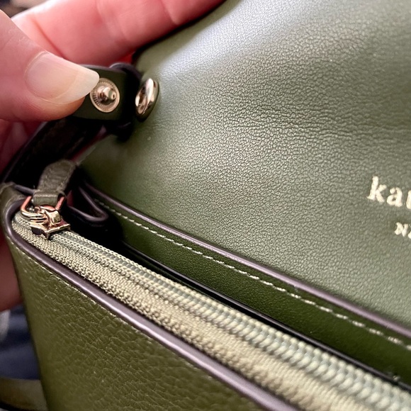 Kate Spade Marti Enchanted Green Leather Wallet Crossbody Bag Purse MSRP $249 - Picture 12 of 16